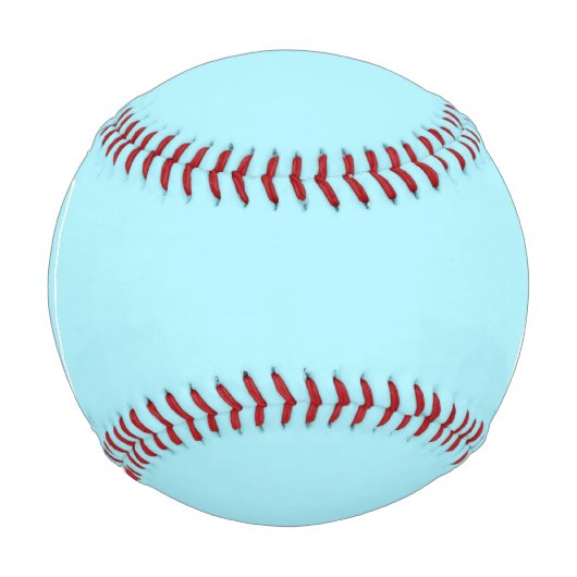Balle De Baseball Monogramme bleu ciel simple (Devant)