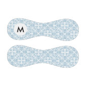 Balle De Baseball Monogramme bleu pâle Damas (Panneaux)