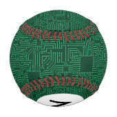 Balle De Baseball Monogramme Carte de circuit (Dos)