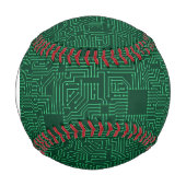 Balle De Baseball Monogramme Carte de circuit (Devant)