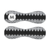 Balle De Baseball Monogramme Dentelle blanche (Panneaux)