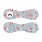 Balle De Baseball Monogramme Elégante rose roses 2 (Panneaux)