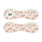 Balle De Baseball Monogramme Elégante rose roses 3 (Panneaux)