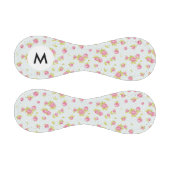 Balle De Baseball Monogramme Elégante rose roses 4 (Panneaux)