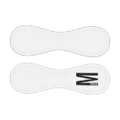 Balle De Baseball Monogramme et nom personnalisés modernes (Panneaux)