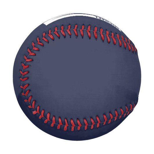 Balle De Baseball Monogramme et nom personnalisés modernes (Devant Gauche)