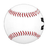 Balle De Baseball Monogramme et nom personnalisés modernes (Dos)