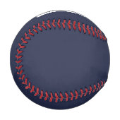 Balle De Baseball Monogramme et nom personnalisés modernes (Devant Gauche)