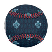 Balle De Baseball Monogramme Fleur De Lis Motif (Devant)