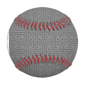 Balle De Baseball Monogramme Formes géométriques simples (Devant)
