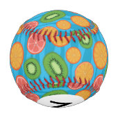 Balle De Baseball Monogramme Humeur fruitée (Dos)