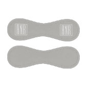 Balle De Baseball Monogramme initial | Blanc sur gris clair (Panneaux)