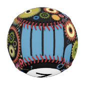 Balle De Baseball Monogramme Le concept du mouvement (Dos)