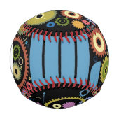 Balle De Baseball Monogramme Le concept du mouvement (Devant)