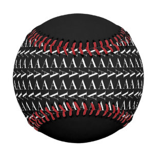 Balle De Baseball Monogramme Lettre initiale A, Choisir la couleur A