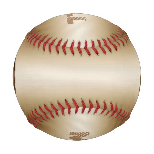 Balle De Baseball Monogramme "Lettre K" (Devant)