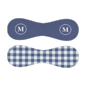 Balle De Baseball Monogramme Marine En vichy bleu (Panneaux)