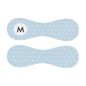 Balle De Baseball Monogramme Motif avec ancrages blancs sur bleu (Panneaux)