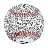 Balle De Baseball Monogramme Motif avec crâne (Dos)
