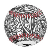 Balle De Baseball Monogramme motif ethnique 3 (Dos)