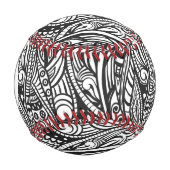 Balle De Baseball Monogramme motif ethnique 3 (Devant)