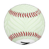 Balle De Baseball Monogramme motif feuillage classique (Dos)