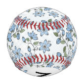 Balle De Baseball Monogramme Motif floral 2 3 (Dos)