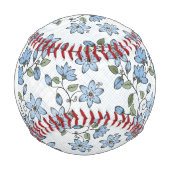 Balle De Baseball Monogramme Motif floral 2 3 (Devant)