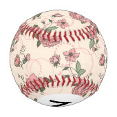 Balle De Baseball Monogramme Motif floral 5 (Dos)