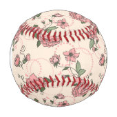 Balle De Baseball Monogramme Motif floral 5 (Devant)
