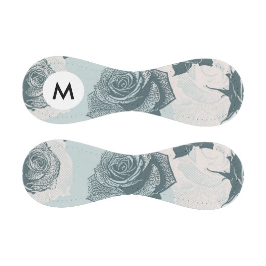 Balle De Baseball Monogramme Motif floral avec rose (Panneaux)