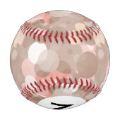 Balle De Baseball Monogramme Motif simple - Cercles (Dos)