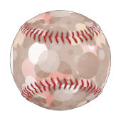 Balle De Baseball Monogramme Motif simple - Cercles (Devant)