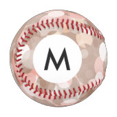 Balle De Baseball Monogramme Motif simple - Cercles (Devant Gauche)