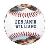 Balle De Baseball Monogramme photo de l'étoile papa (Dos)