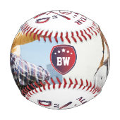 Balle De Baseball Monogramme photo de l'étoile papa (Devant)