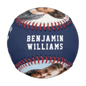 Balle De Baseball Monogramme photo de l'étoile papa (Dos)