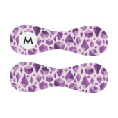 Balle De Baseball Monogramme Purple formes géométriques de bijoux (Panneaux)