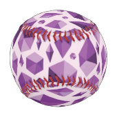 Balle De Baseball Monogramme Purple formes géométriques de bijoux (Devant)