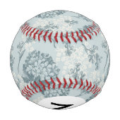 Balle De Baseball Monogramme Retro fleurs viburnum (Dos)