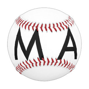 Balle De Baseball Monogramme simple ajoutez votre lettre de nom homm