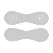 Balle De Baseball Monogramme simple gris clair (Panneaux)