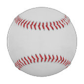 Balle De Baseball Monogramme simple gris clair (Devant)