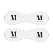Balle De Baseball Monogramme Simple Nom Initial Personnalisé (Panneaux)