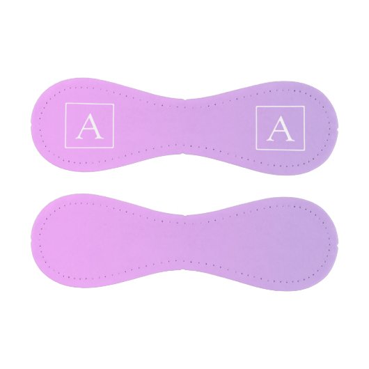 Balle De Baseball Monogramme simple | Ombre subtil rose/violet (Panneaux)