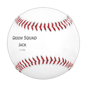 Balle De Baseball monogramme simple personnalisé ajoutez votre nom m