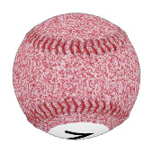 Balle De Baseball Monogramme Texture Abstraite (Dos)