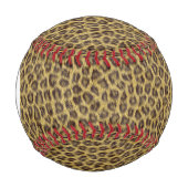 Balle De Baseball Monogramme texture fourrure (Devant)