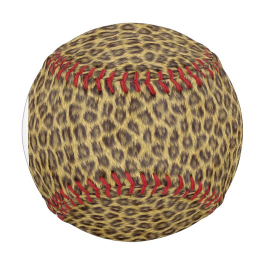 Balle De Baseball Monogramme texture fourrure (Devant)