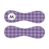 Balle De Baseball Monogramme Violet à damiers arrière - plan (Panneaux)